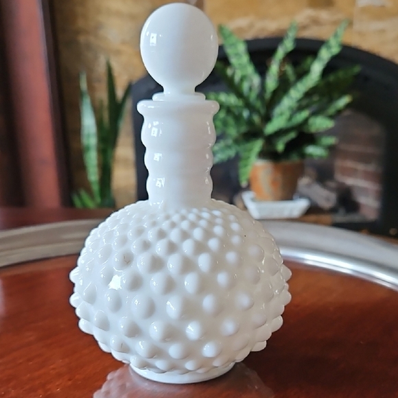 Fenton Other - Milk Glass Hobnail Perfume Bottle